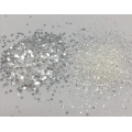 Silberne Glitzerpulver-Mischfarben-Glitzerplättchen für Nagel und Ornament